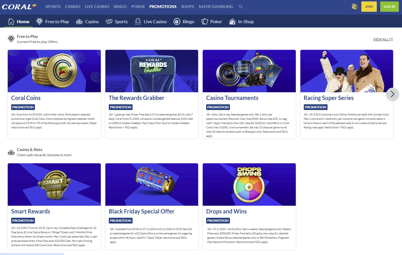 Coral Casino Welcome Bonus