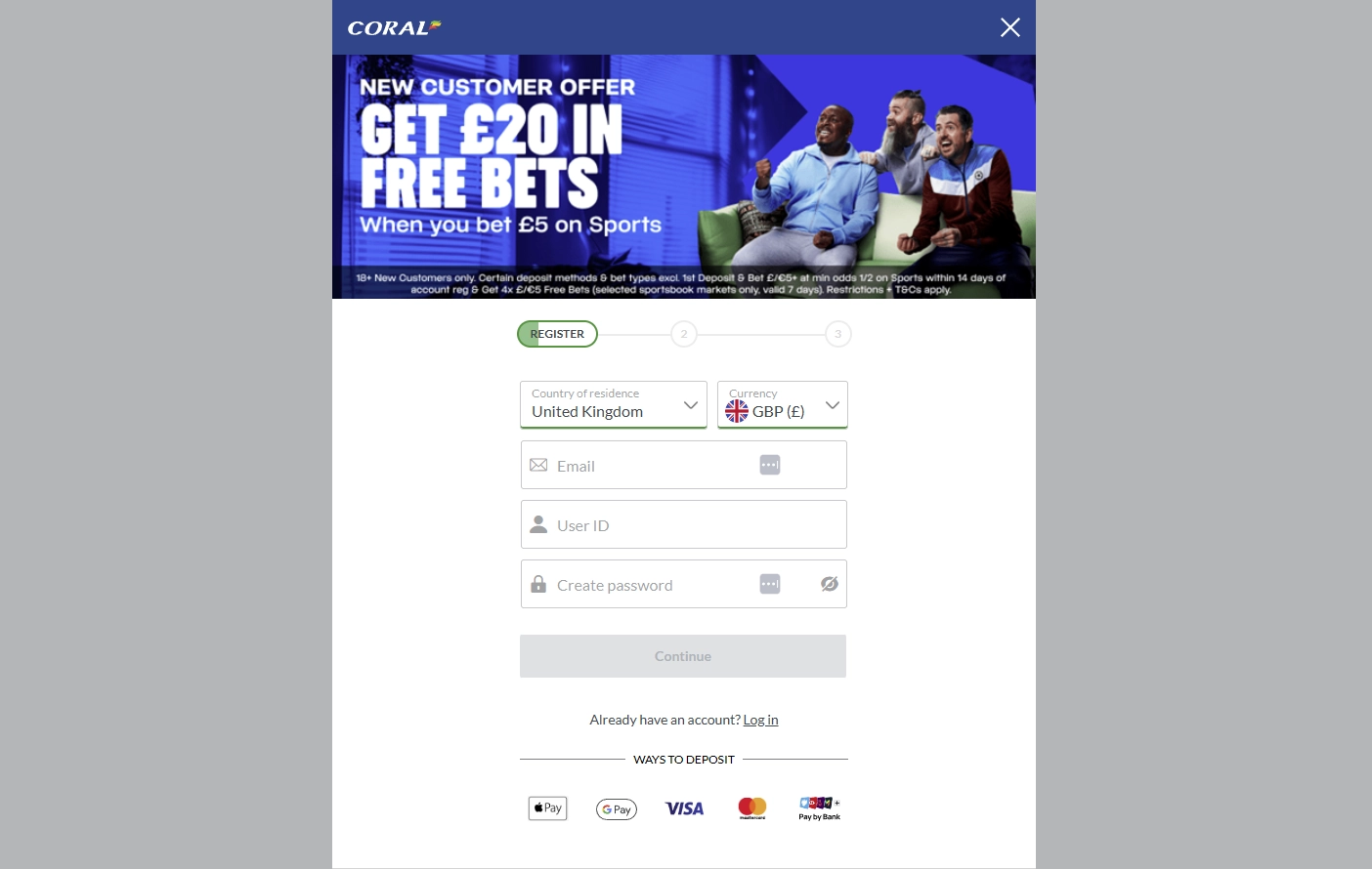 Coral Casino Registration Process